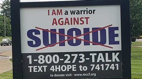 Signs Targeted At Suicide Awareness And Help