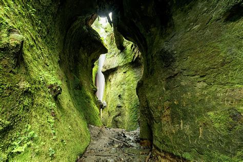 Amazing Vancouver Island Series Amazing Emerald Green Cave Waterfall