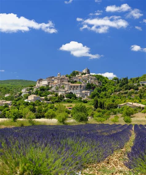 Joucas Provence Stock Image Image Of Treed Houses 42363299