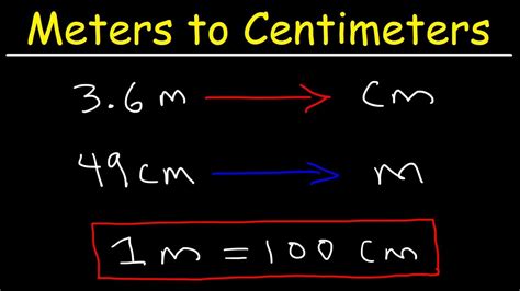 The standard international unit symbol of a millimeter is mm. How To Convert From Meters to Centimeters and Centimeters ...