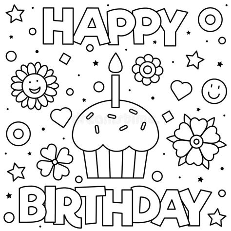 Happy Birthday Coloring Pages Disney Coloring Pages