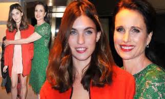 andie macdowell s daughter rainey 24 shows she s inherited her mother s stunning features as