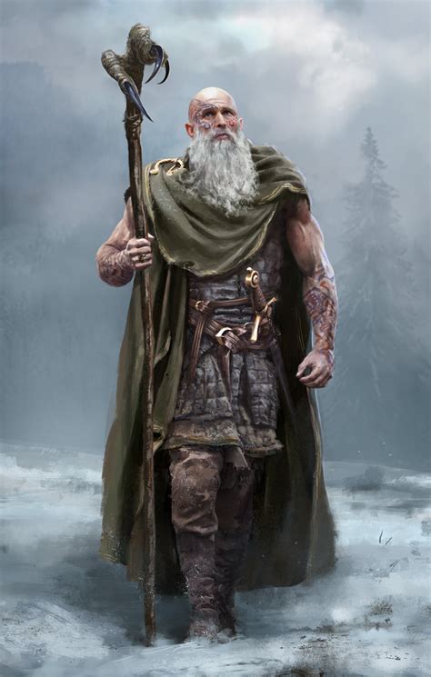 Artstation Druid Tomasz Ryger Character Portraits Viking
