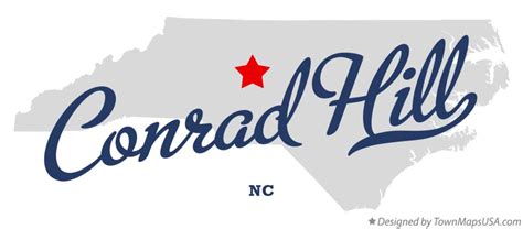 Map Of Conrad Hill Nc North Carolina