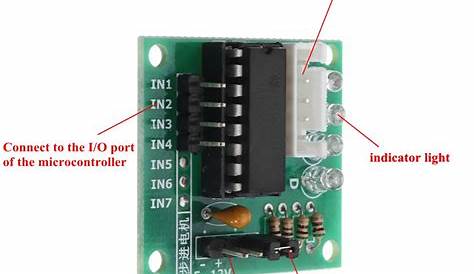 ULN2003 Four-phase Five-wire Driver Board Electroincs Stepper Motor