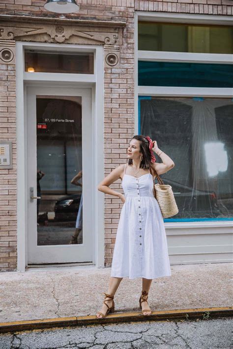 How I Accessorize A White Summer Dress An Indigo Day