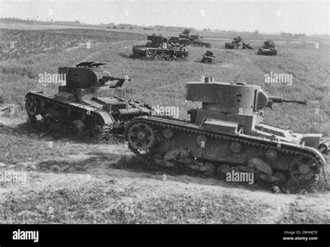 Destroyed Tanks Of The Soviet 19th Tank Division Near Vojnitsa L Hi Res