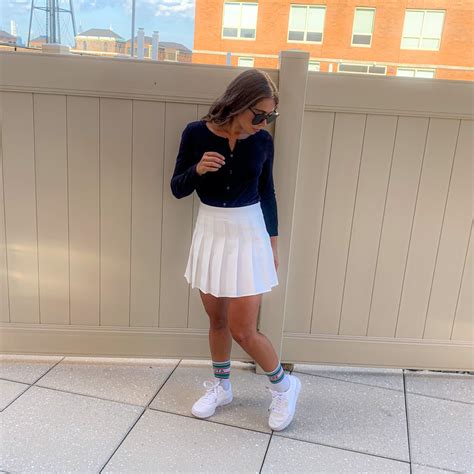 How A Fashion Editor Styles A Tennis Skirt Popsugar Fashion