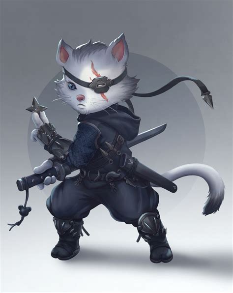 Ninja Cat Mini Art Print By Krizevil Cat Character Ninja Cats