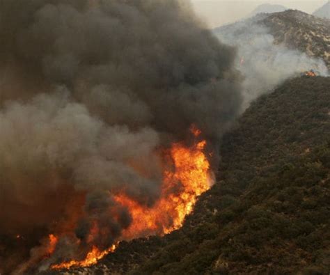 Residents Flee As Wildfire Threatens Homes Near La