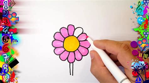 Como Dibujar Una Flor Margarita Kawaii Facil Dibujos Dibujos