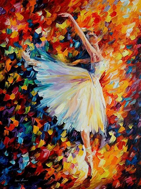 Ballet With Magic — Palette Knife Oil Painting On Canvas By Leonid