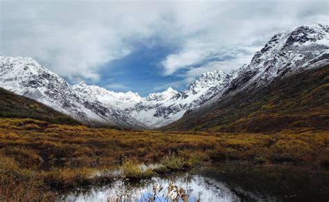 Alaska Panorama Snow Capped Mountains