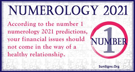 Numerology Horoscope 2021 Detailed Forecast Sunsignsorg
