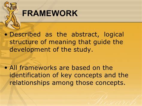 The theoretical framework demonstrates your understanding of the concepts related to the research paper and the broader topic. Chapter 6-THEORETICAL & CONCEPTUAL FRAMEWORK