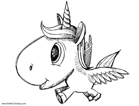 Icon button indicates that the page is fully loaded and the puzzle is ready to play. Alicorn Coloring Pages Cartoon Unicorn Pegasus - Free ...