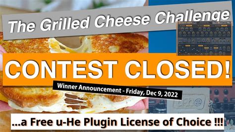 u he grilled cheese challenge with triple cheese synth free give away youtube