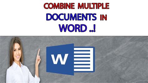 How To Combine Multiple Documents In Microsoft Word Combine Multiple