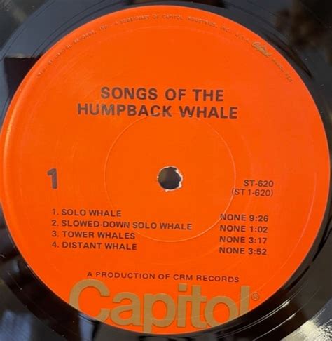 Humpback Whale Songs Of The Humpback Whale Lp Ead Record