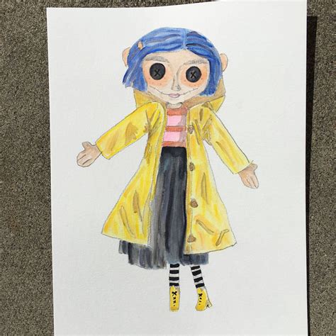 Button Up Coraline Art Coraline Drawing Disney Drawings My Xxx Hot Girl