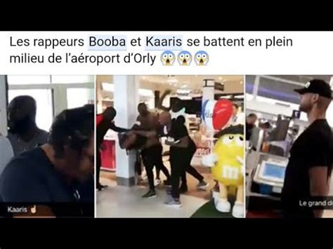 Les Rappeurs Booba Et Kaaris Se Battent En Plein Milieu D Un A Roport Youtube
