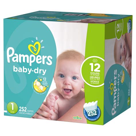 Pampers Baby Dry Diapers Size 1 252 Count