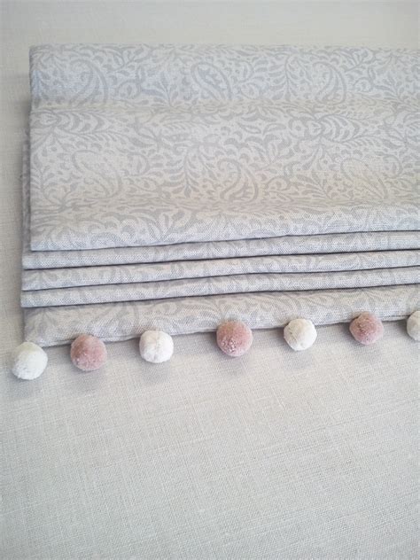 Your bedroom is a place to relax and enjoy. India Fog Roman Blinds Handmade in our workshop - Peony & Sage