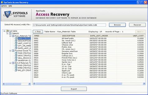 Microsoft Access Repair Database V33 33 Use Microsoft Access Repair