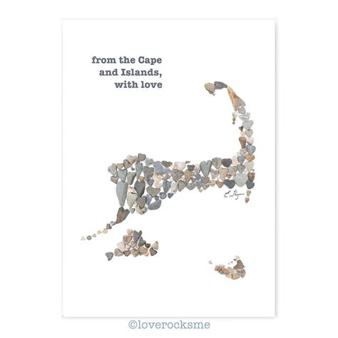 Cape And Islands Card Cape Cod Card Cape Cod Map Etsy
