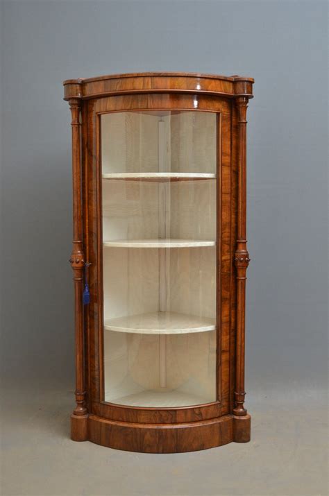 Victorian Walnut Corner Display Cabinet Antiques Atlas