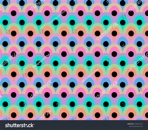 Seamless Repeating Psychedelic Pattern Bright Vibrant Stock Illustration 1781022731 Shutterstock