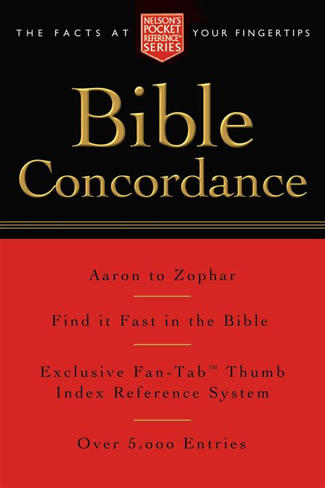 Pocket Bible Concordance by Thomas Nelson Publishers | Fast Delivery