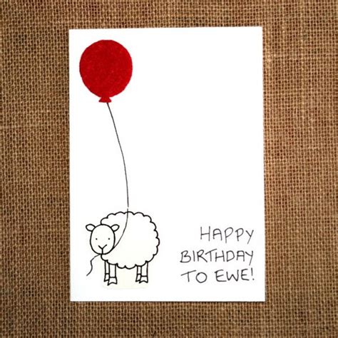 Happy Birthday Card Happy Birthday To Ewe A By Tickledinkcards