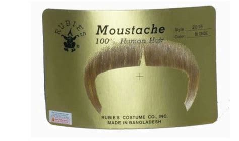 Blonde Zapata Moustache 100 Human Hair Mexican Cowboy Emiliano