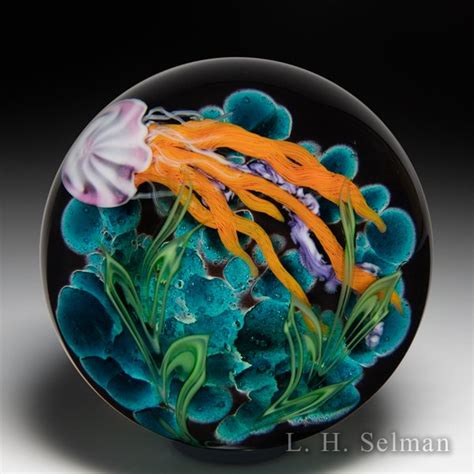 Mayauel Ward Lh Selman Glass Paperweights