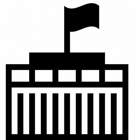 Building Flag Government State Icon Download On Iconfinder