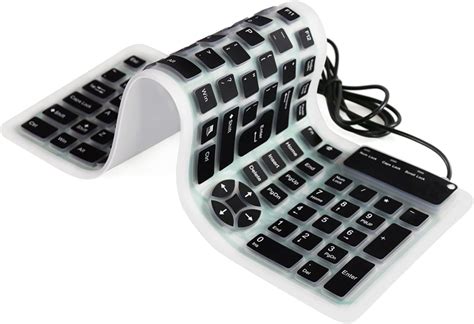 Yumqua Portable Wired Usb Flexible Foldable Silicone Keyboard Soft