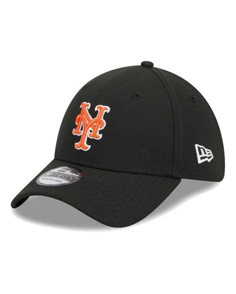 Ktz Black New York Mets Logo 39thirty Flex Hat For Men Lyst