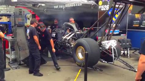 Top Fuel Dragster Start Up In Pits At Sydney Dragway Youtube