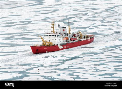 Canadian Coast Guard Icebreaker And Arctic Research Ship Ccgs Amundsen