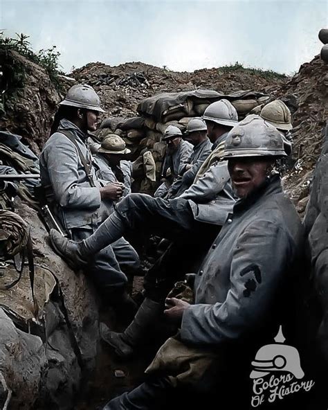 Ww1 Photos And Info On Instagram French Soldiers In A Trench During
