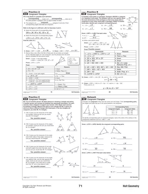 Learn how to prove triangles similar with these theorems. 32 Geometry Worksheet Congruent Triangles Answer Key ...