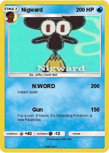 Pokémon Nigward 20 20 Nword My Pokemon Card