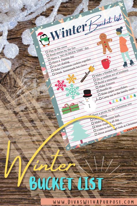 Winter Bucket List Activities And Ideas • Divas With A Purpose