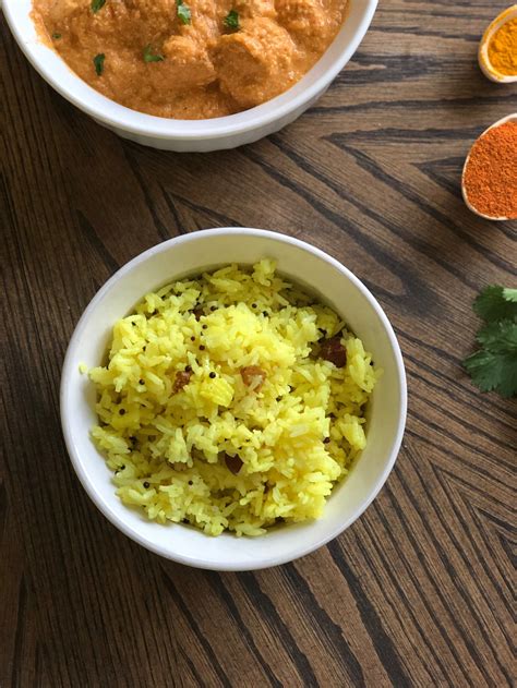 Simple Indian Lemon Rice Side Dish Perfect To Go Along With Any Indian