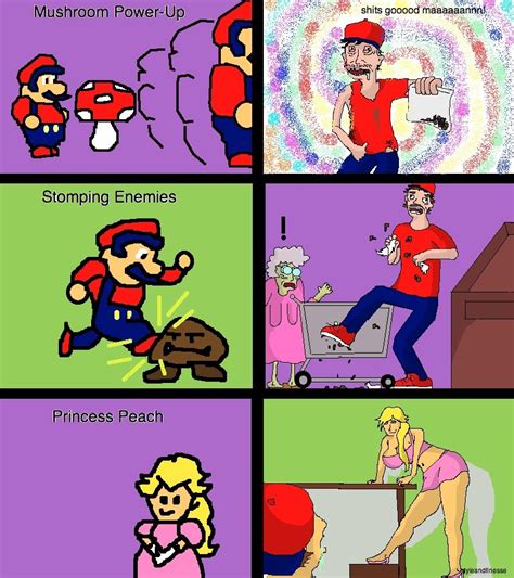 Game Vs Real Life Mario