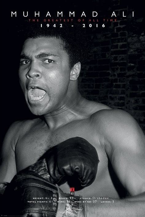 朗 Muhammad Ali Greatest Póster Lámina Compra En Europosterses