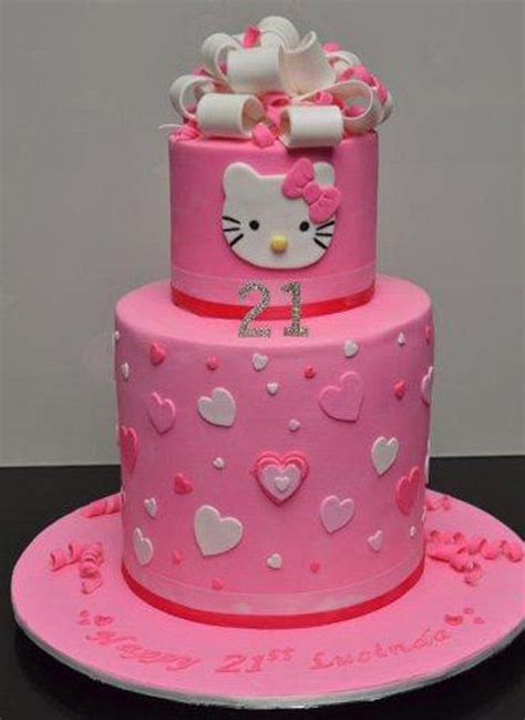 Hello Kitty 21st Birthday Decorated Cake By Five Starr Cakesdecor