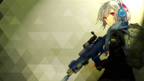 Anime Girl Gun Hd Wallpaper Background Image 1920x1080