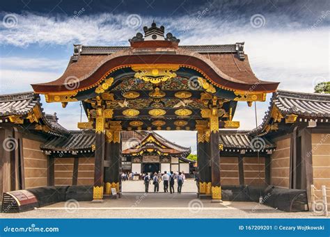 Main Gate To Ninomaru Palace At Nijo Castle In Kyoto Japan Editorial